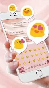 Rose Gold Diamond Keyboard For Phone 8 screenshot 5