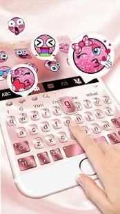 Rose Gold Diamond Keyboard For Phone 8 screenshot 3