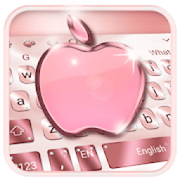 ikon Rose Gold Diamond Keyboard For Phone8