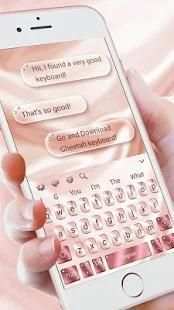 Rose Gold Diamond Keyboard For Phone 8 screenshot 1
