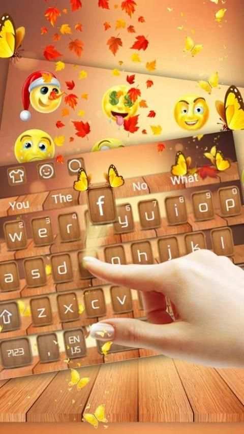 Tema Keyboard Hutan Kupu-kupu screenshot 1