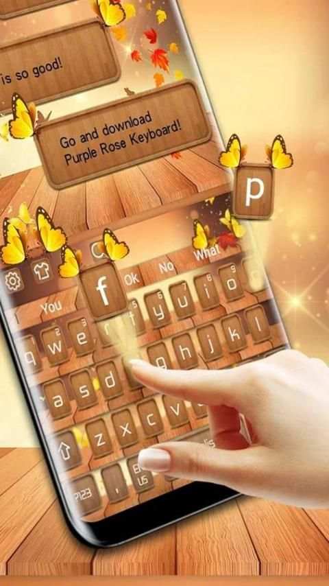 Tema Keyboard Hutan Kupu-kupu screenshot 3