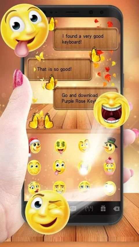 Tema Keyboard Hutan Kupu-kupu screenshot 2