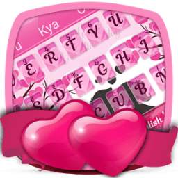 Pink Love Keyboard Theme