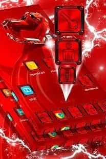 Red Crystal Heart Launcher screenshot 2