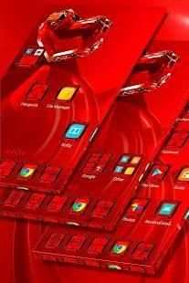 Red Crystal Heart Launcher screenshot 5