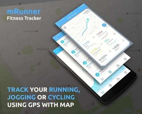 mRunner Cycling & Running Tracker with GPS स्क्रीनशॉट 7