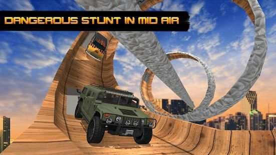Vertical Mega Ramp Car Driving Stunts Simulator 3D screenshot 5