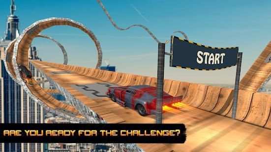Vertical Mega Ramp Car Driving Stunts Simulator 3D screenshot 2