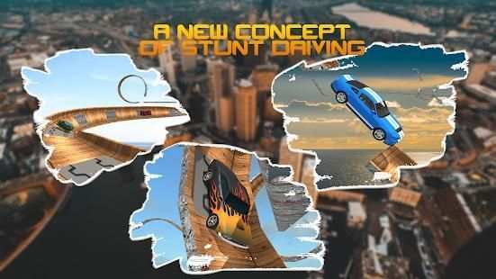 Vertical Mega Ramp Car Driving Stunts Simulator 3D screenshot 3