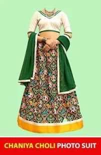 Chaniya Choli Photo Suit Editor For Festival 4 تصوير الشاشة