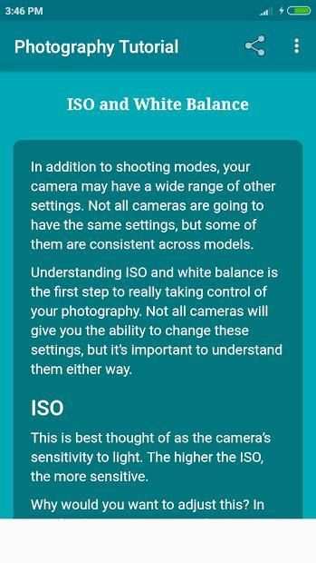 Photography Tutorial screenshot 1