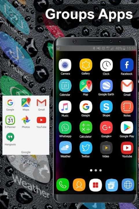 Note 8 Launcher 2018-Galaxy Note 8 Launcher Theme screenshot 7