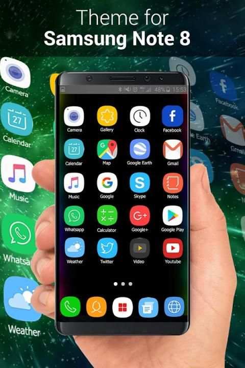 Note 8 Launcher 2018-Galaxy Note 8 Launcher Theme screenshot 10