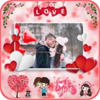 Valentine Love Card Photo Frames on 9Apps