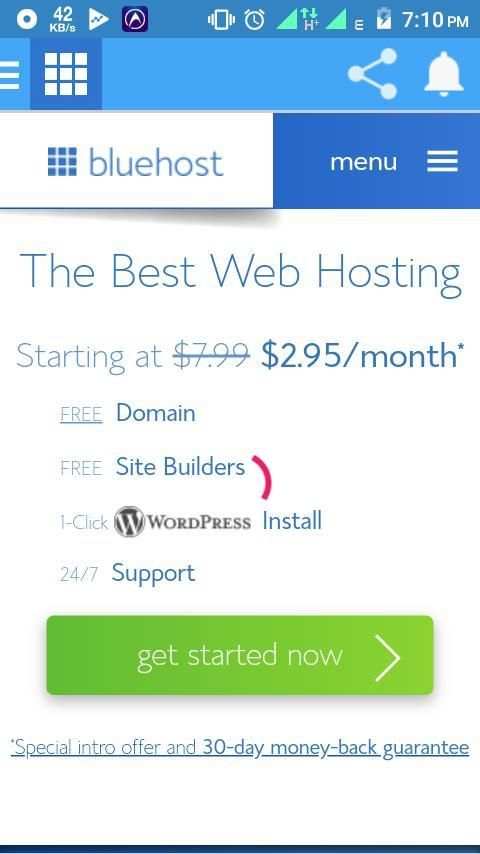 Bluehost Web screenshot 6