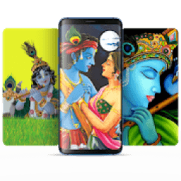 ikon Radha Krishna Wallpaper and Quotes