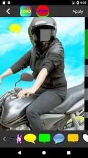 Hijab Girl Bike Photo Suit screenshot 2