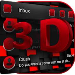 3d black and red SMS