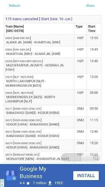 Indian Railway Time स्क्रीनशॉट 1