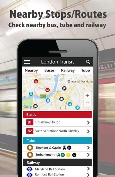 London Bus Time, Tube, Rail, Train, Map, Alert screenshot 5