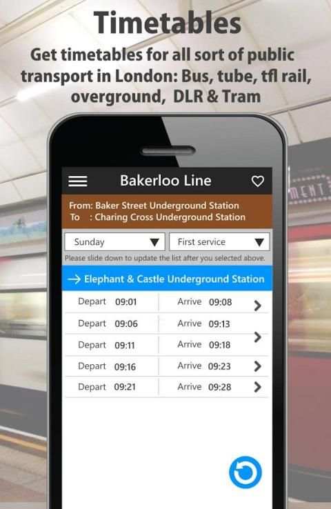 London Bus Time, Tube, Rail, Train, Map, Alert screenshot 1