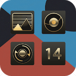 Metal Black Elegant Icon Pack icon