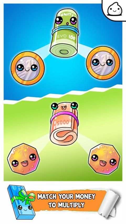 Money Evolution - Idle Cute Clicker Game Kawaii स्क्रीनशॉट 3