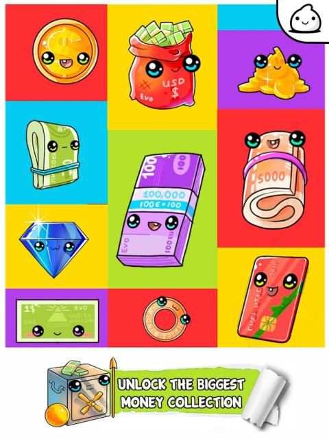 Money Evolution - Idle Cute Clicker Game Kawaii स्क्रीनशॉट 2