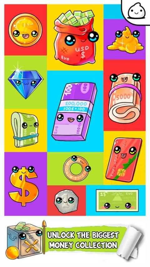 Money Evolution - Idle Cute Clicker Game Kawaii स्क्रीनशॉट 5