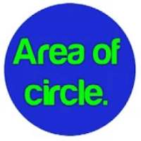 Area of circle. on 9Apps