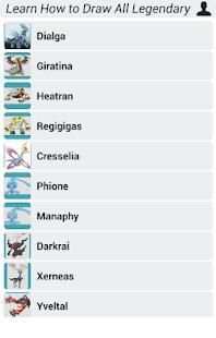 Learn How to Draw All Legendary Pokemon 7 تصوير الشاشة