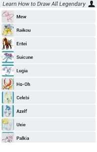 Learn How to Draw All Legendary Pokemon 8 تصوير الشاشة