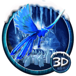 3d Ice neon phoenix theme आइकन