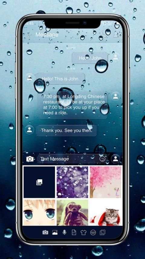 Water Screen - One Sms screenshot 5