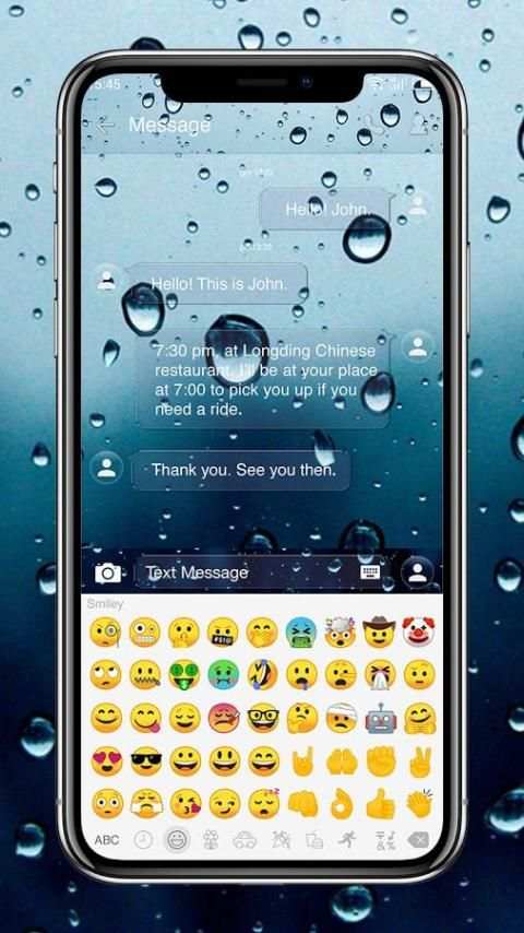 Water Screen - One Sms screenshot 4