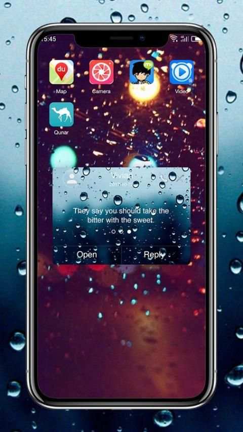 Water Screen - One Sms screenshot 2