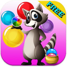 Bubble Shooter Raccoon Adventure 2018 आइकन