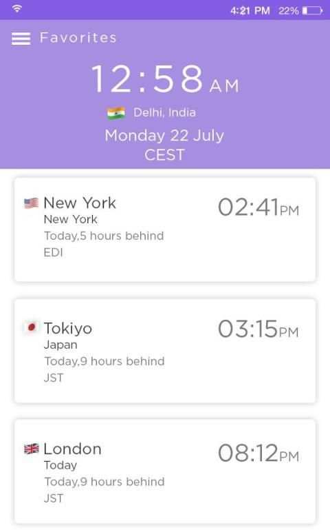 World Clock screenshot 4