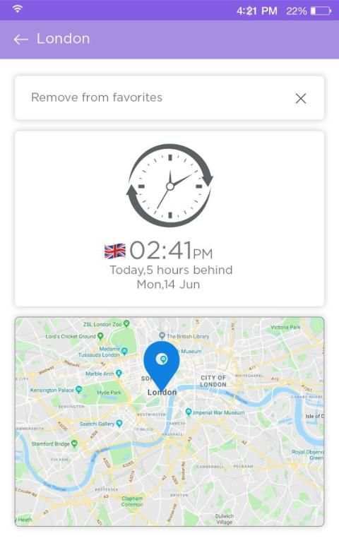World Clock screenshot 2