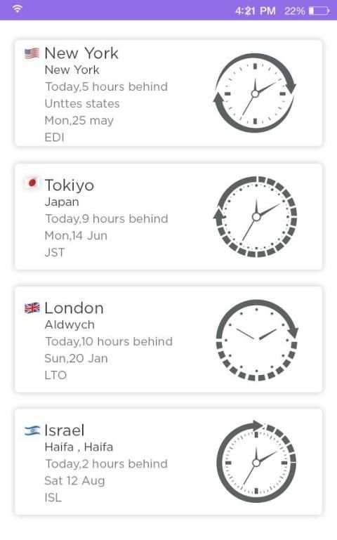 World Clock screenshot 3