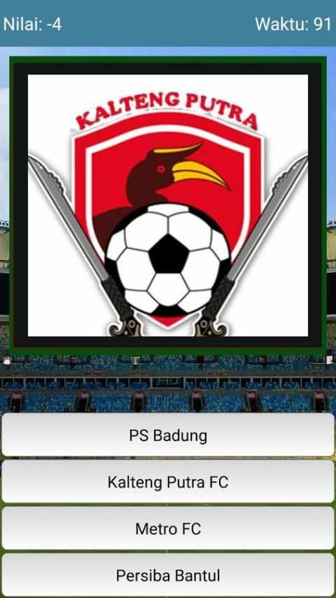 Game kuis Sepak bola indonesia screenshot 1