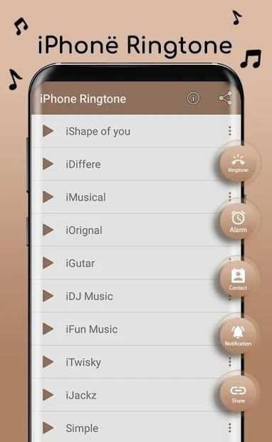 Ringtone for iPhone in Android स्क्रीनशॉट 3
