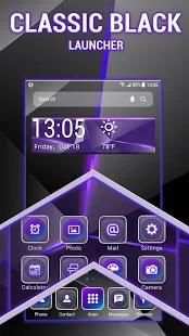 Black style launcher theme &wallpaper स्क्रीनशॉट 2