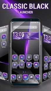 Black style launcher theme &wallpaper स्क्रीनशॉट 1