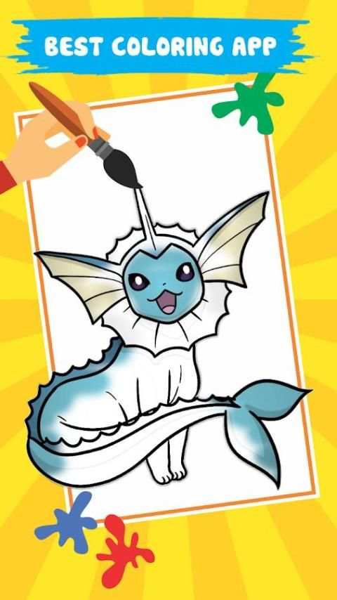 Coloring Pokemon स्क्रीनशॉट 2