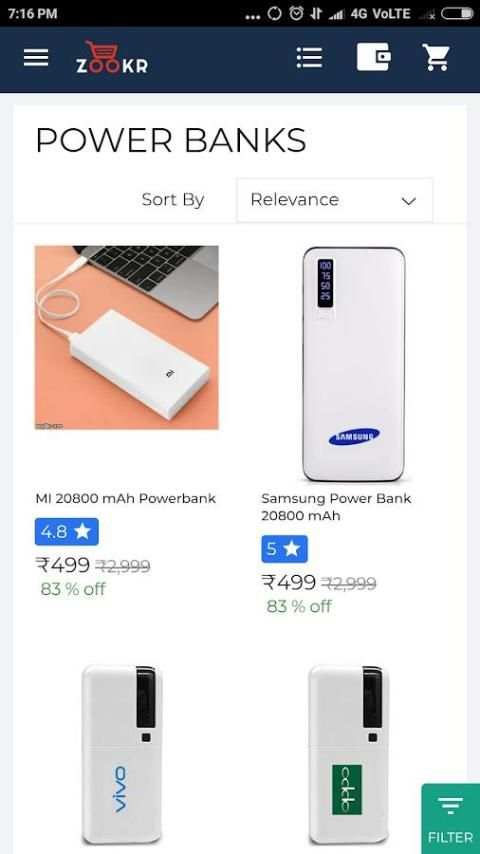 Zookr online shoping screenshot 1