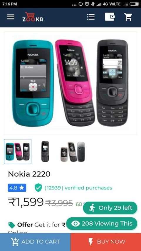 Zookr online shoping screenshot 2