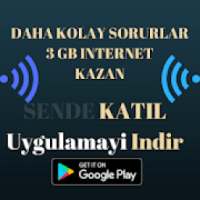 3 GB KAZAN - BEDAVA İNTERNET / DAHA KOLAY SORULAR on 9Apps