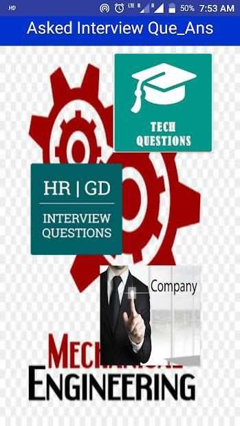 Mechanical Engineering Interview Question Answer screenshot 1